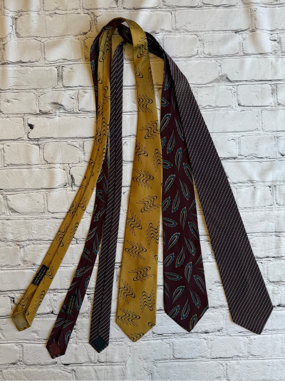 Lot Of 3 Giorgio Armani Ties MadeIn Italy 100% Silk Business Office Work Vintage